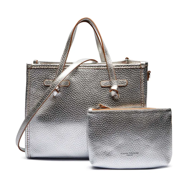 GIANNI CHIARINI Skórzana shopperka + saszetka MARCELLA