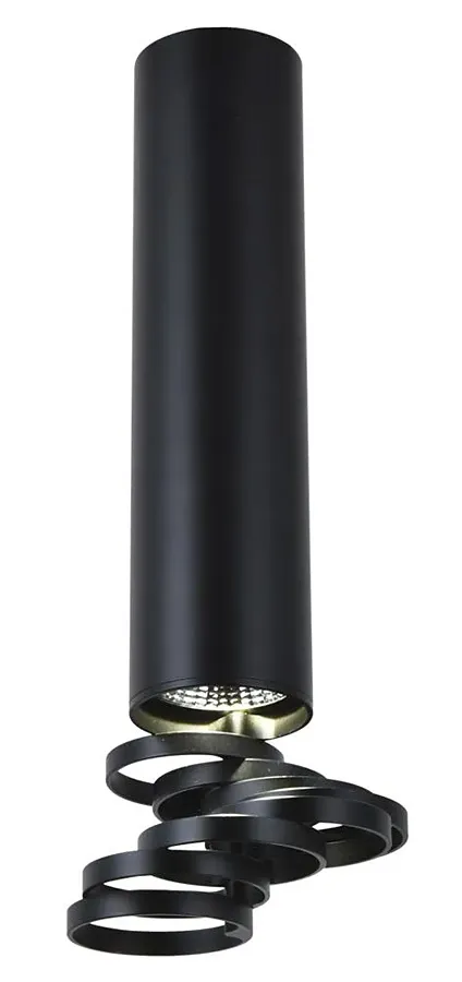 Czarna metalowa lampa sufitowa - D242 M0-H74