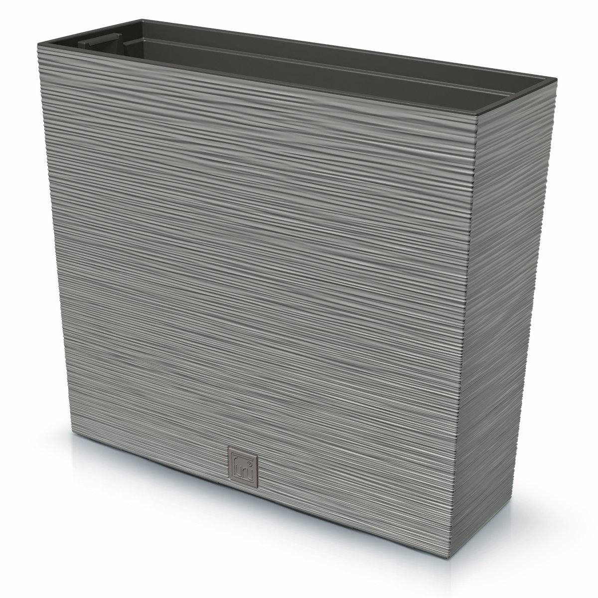Donica wysoka skrzynka taras 58x18x49 cm szary
