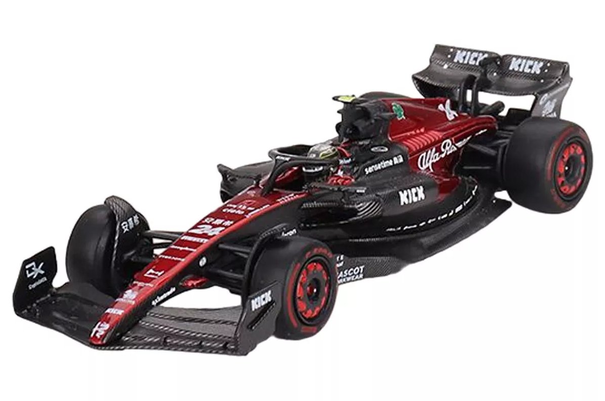 Alfa Romeo F1 C43 #24 Zhou Guanyu GP - 2023, red/black Mini GT 1:64