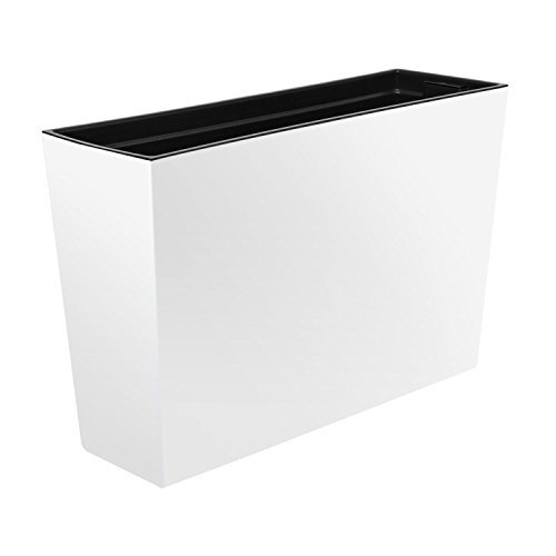 Kwietnik Skrzynka doniczka gładka Biały