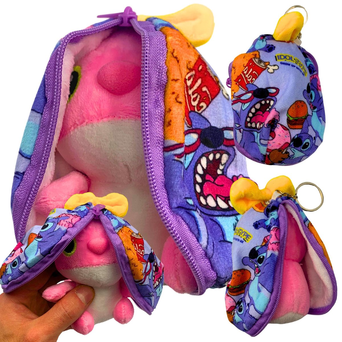 Maskotka Pluszak Lilo i Stich Stitch Niespodzianka Brelok Przytulanka 12 cm