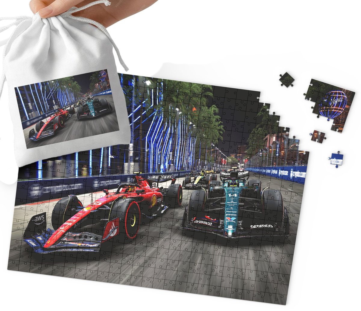 PUZZLE - FORMUŁA 1 F1 SUPER WZORY 110EL + WORECZEK