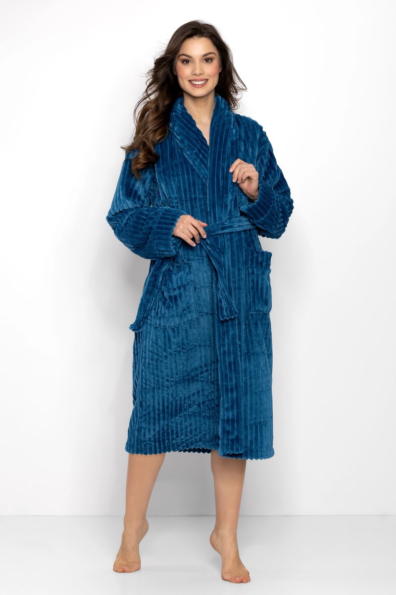 Momenti Per Me Szlafrok One And Only Long Turquoise Turkusowy XXXL