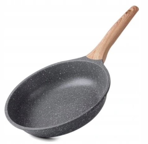 Zuofeng Patelnia Z Powłoką Nieprzywierającą O Średnicy 20 Cm Granitowy