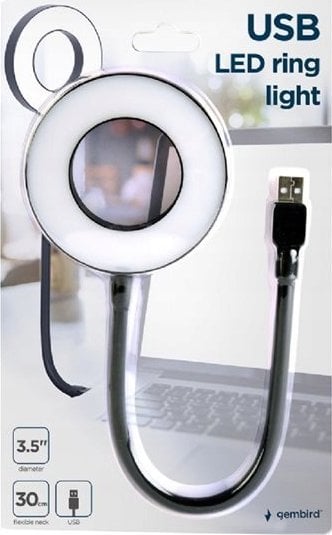 Lampka USB Gembird Gembird NL-LEDRING-01 USB LED ring light White 6500K N/A