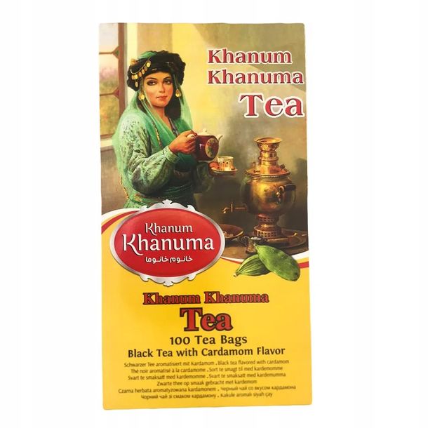 Herbata czarna Cardamom Flavor Khanum Khanuma 200g