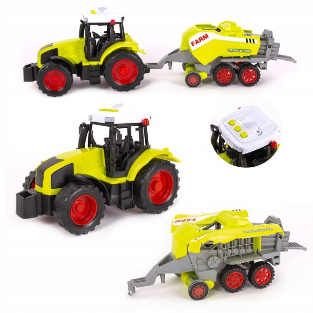 9062 TRAKTOR PRZYCZEPA MASZYNY KOMBAJN na baterie