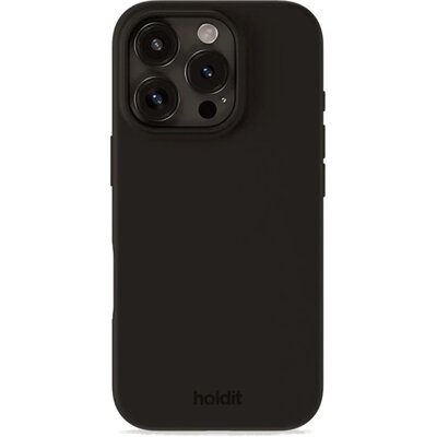 Holdit Silicone Case iPhone 16 Pro Black