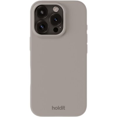 Holdit Silicone Case iPhone 16 Pro Taupe
