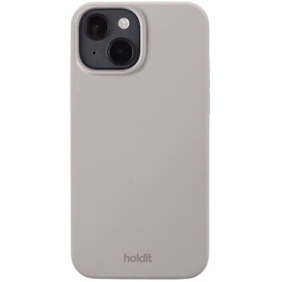 Holdit Silicone Case iPhone 15 Taupe