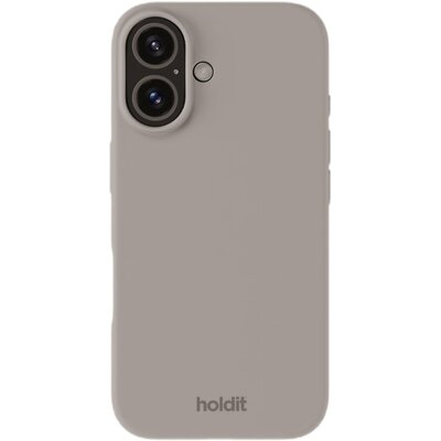 Holdit Silicone Case iPhone 16 Taupe