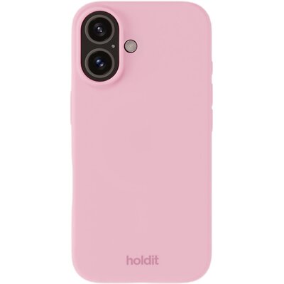 Holdit Silicone Case iPhone 16 Pink