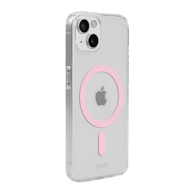 Holdit MagSafe Case iPhone 15/14/13 Pink/Transparent