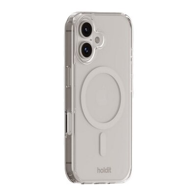 Holdit MagSafe Case iPhone 16 White/Transparent
