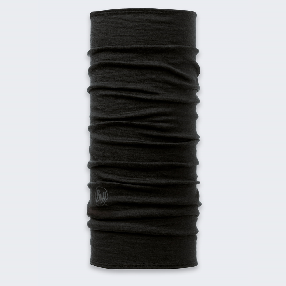 Komin wielofunkcyjny z wełny merynosów Buff Safety Merino Wool Black