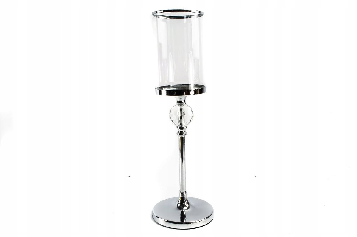 ŚWIECZNIK Lampion Latarenka SZKLANY 51cm