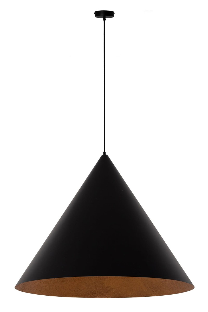Vesuvio 77 czarno złota reprezentacyjna lampa wiszaca do kuchni, jadalni średnica 77cm