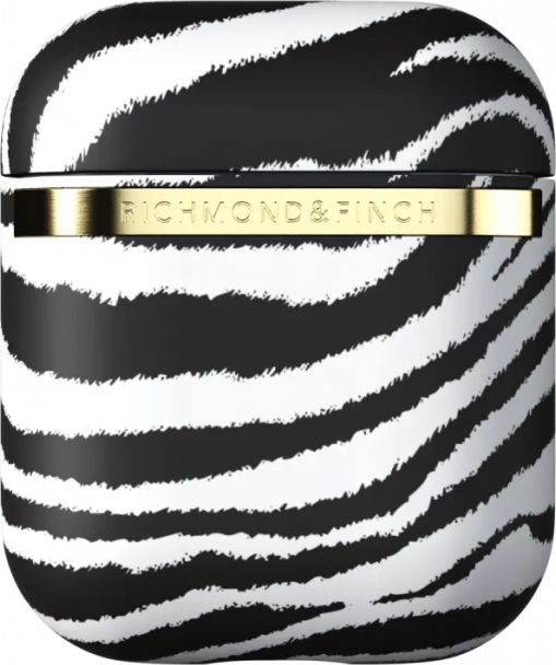 Richmond & Finch Etui ochronne Zebra do AirPods czarno-białe