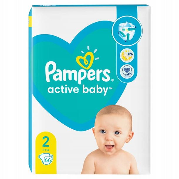 Pieluszki Pampers Active Baby Rozmiar 2 66 szt.