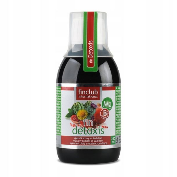FIN DETOXIS zielona herbata brzoza karczoch płyn FINCLUB 250 ml