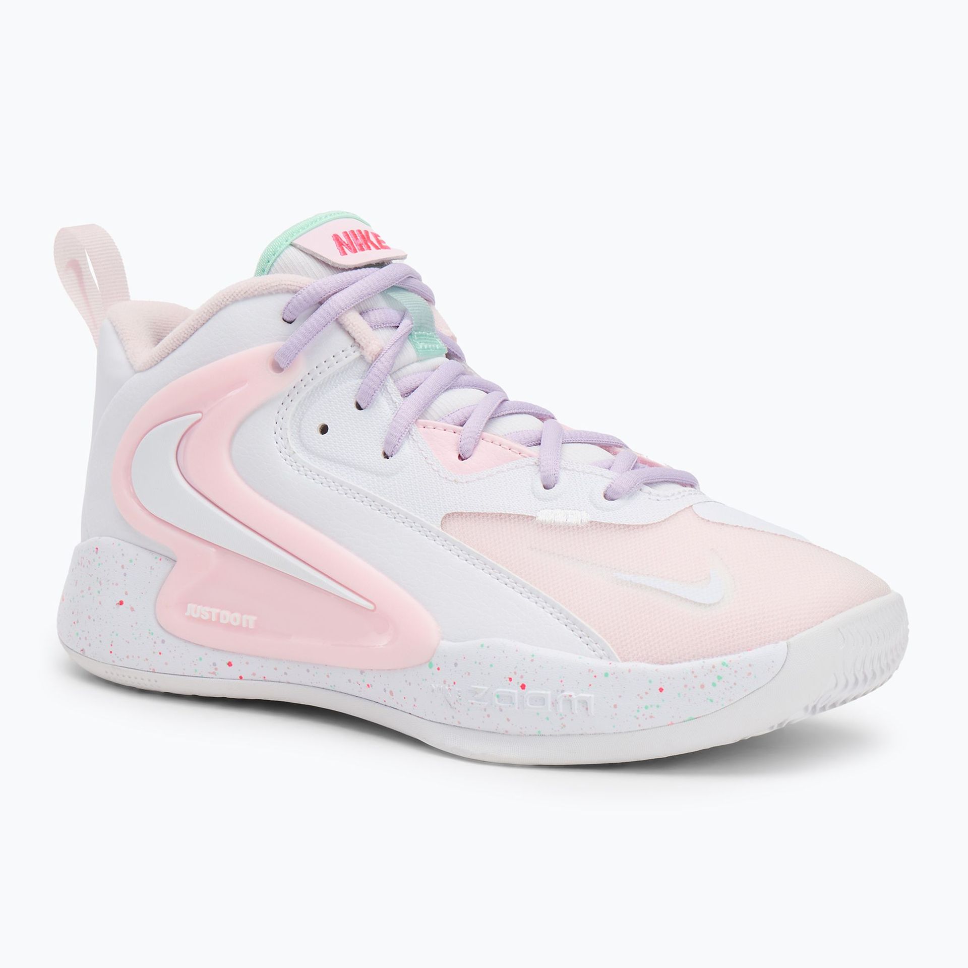 Buty do siatkówki Nike Hyperset 2 SE white/hyper pink/mint foam/violet mist/pink foam WYSYŁKA W 24H 30 DNI NA ZWROT