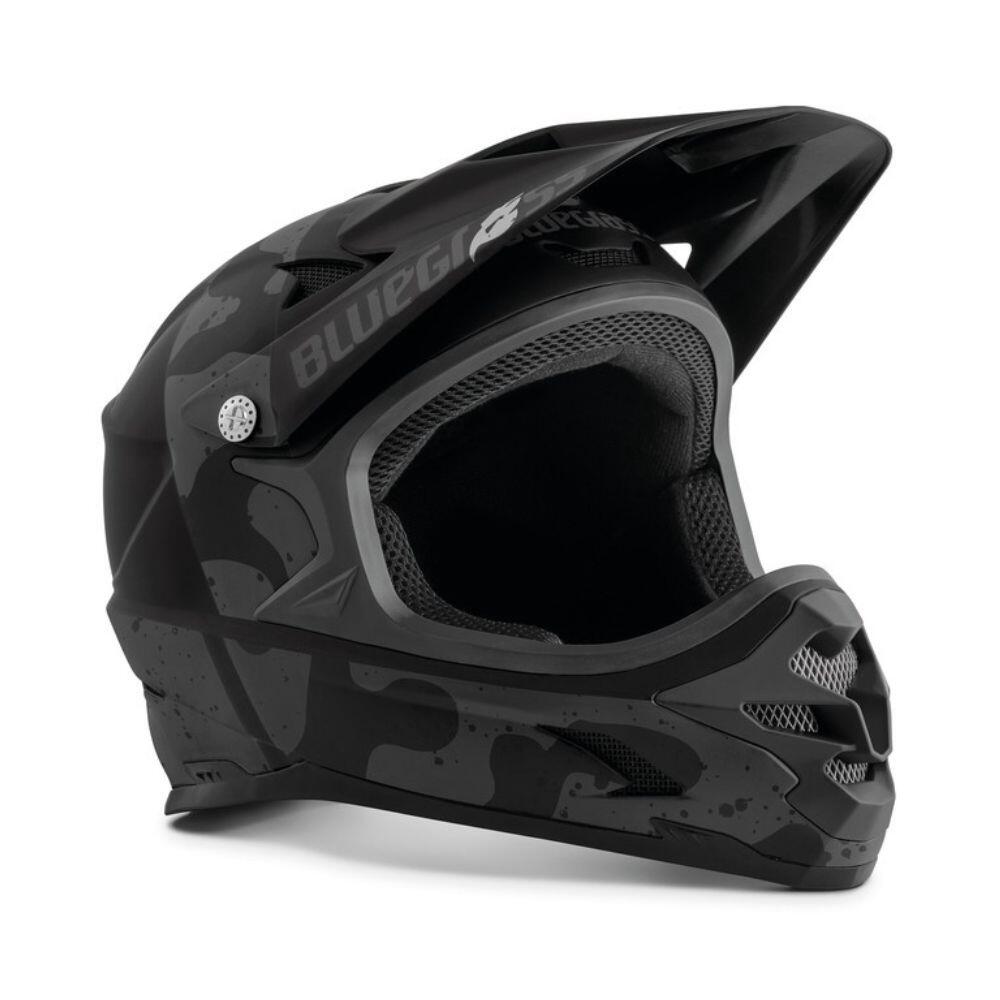 Bluegrass Intox Kask rowerowy, black/camo XL | 60-62cm 2021 Kaski Fullface i Downhill 57100204