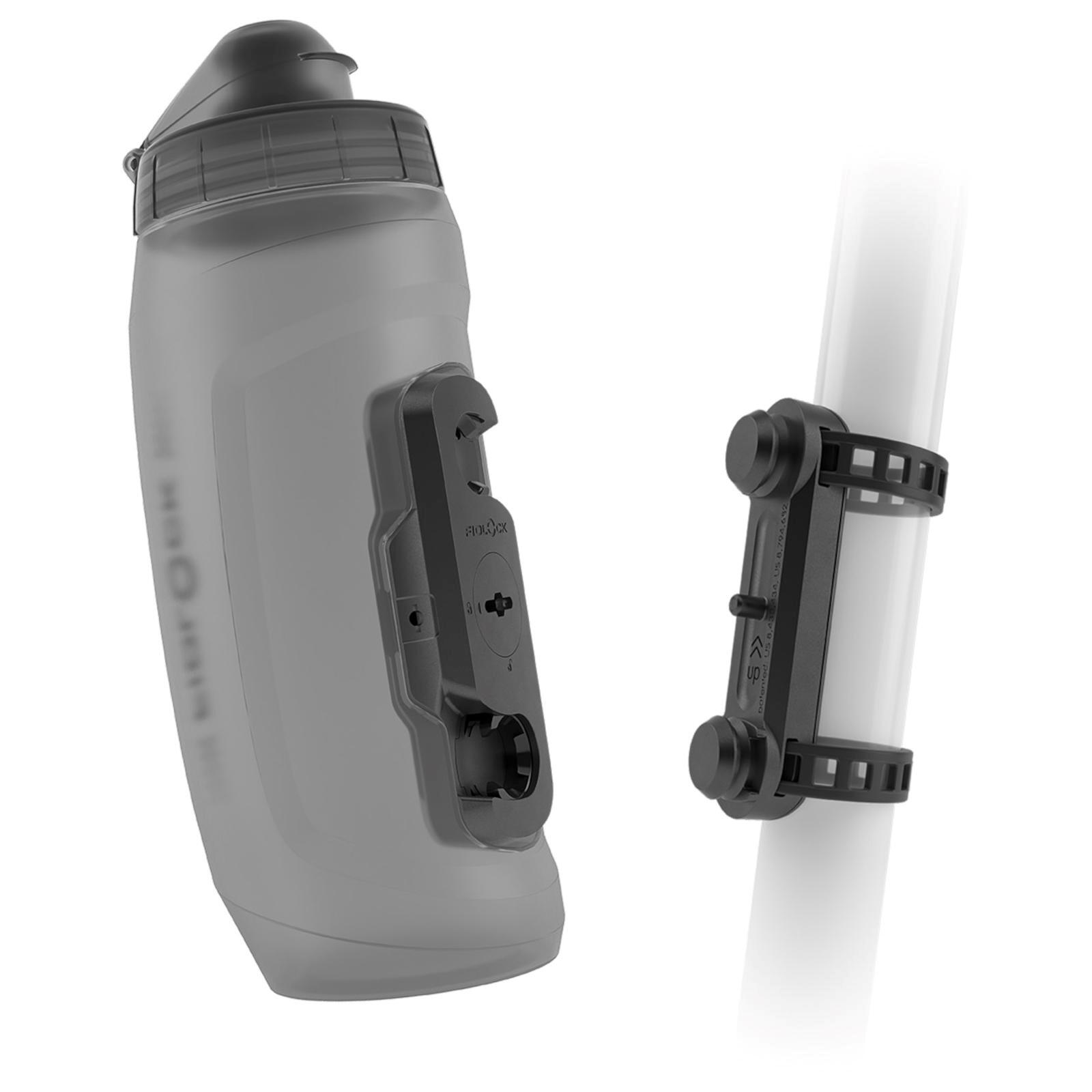 Fidlock Fidlock Twist Bottle 590 z uchwytem Uni Base, transparent black  2021 Systemy hydratacyjne 09641(TBL)