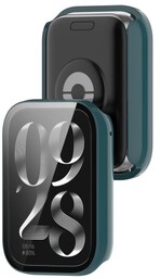 Bizon Etui ze szkłem do zegarka Case+Glass Watch do Xiaomi Mi Smart Band 9 Pro, zielone