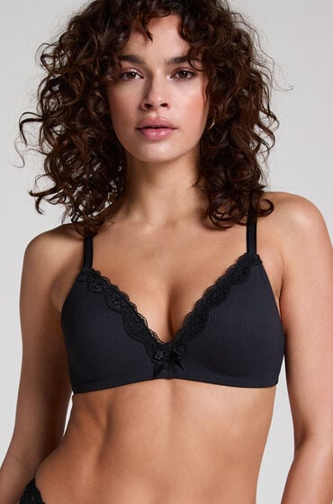 Hunkemöller Biustonosz usztywniany bez fiszbin Lola Czarny