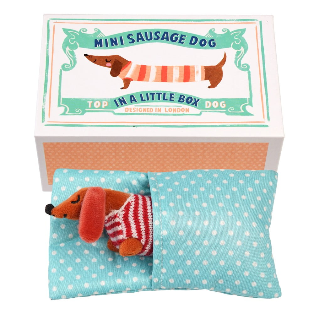 Zabawka pluszowa Mini Sausage Dog in a Little Box – Rex London