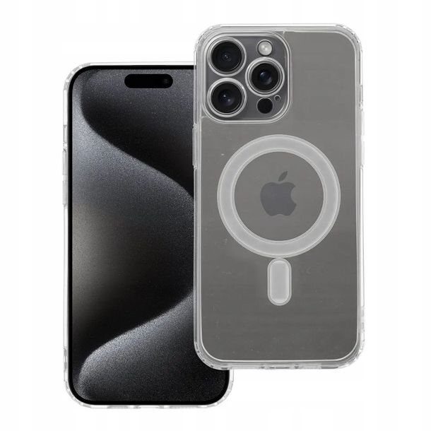 Etui Na Telefon Premium Clear Magsafe Do Iphone 15 Pro Max + Gratis Rysik