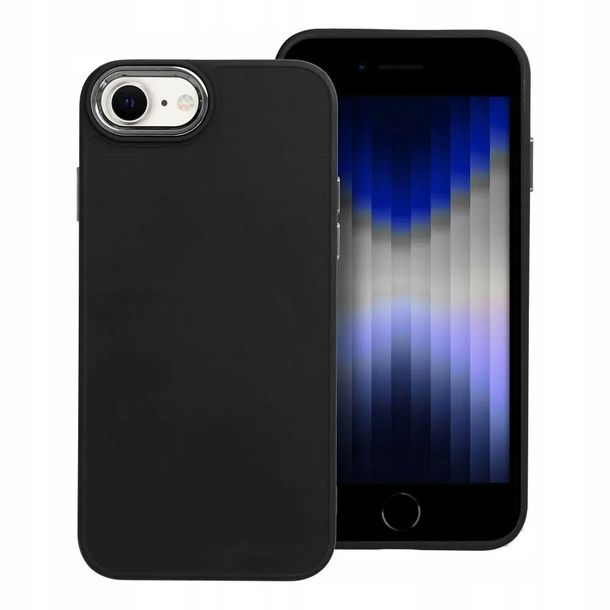 Matowe Etui Na Telefon Z Ramką Do Iphone 7 8 Se 2020 Se 2022 + Szkło