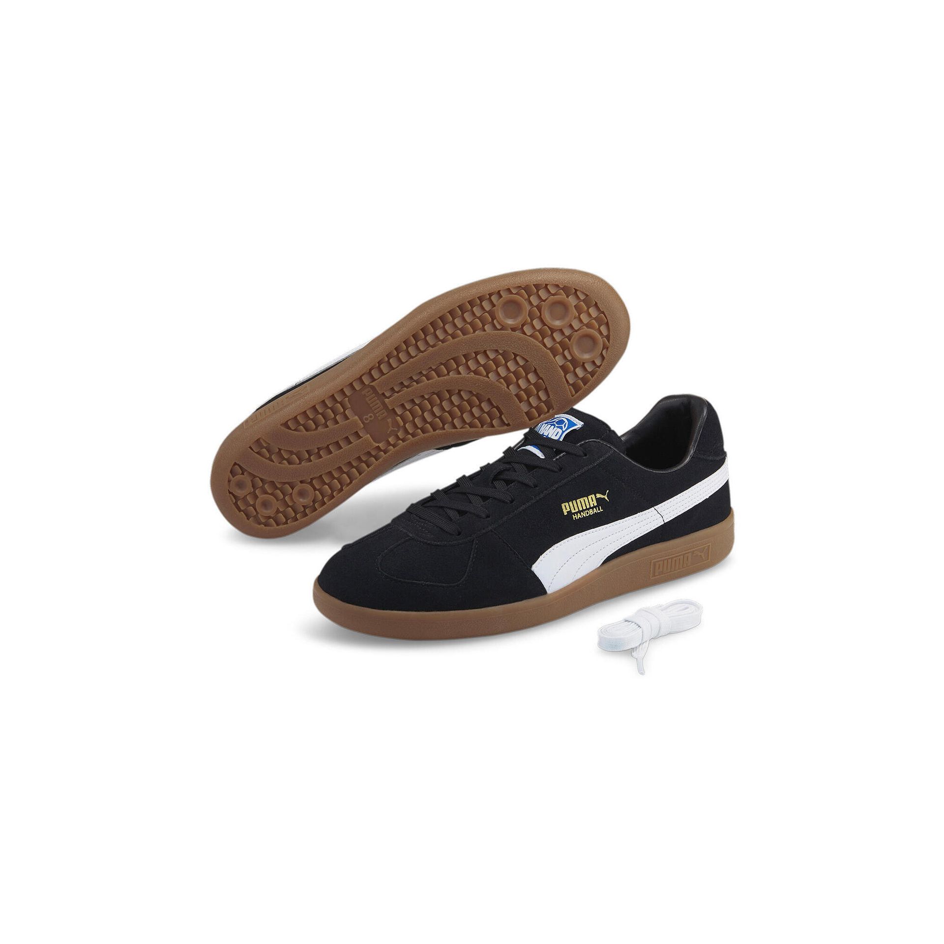 Buty męskie trampki sportowe Puma Handball 10669502 zamszowe czarne 46