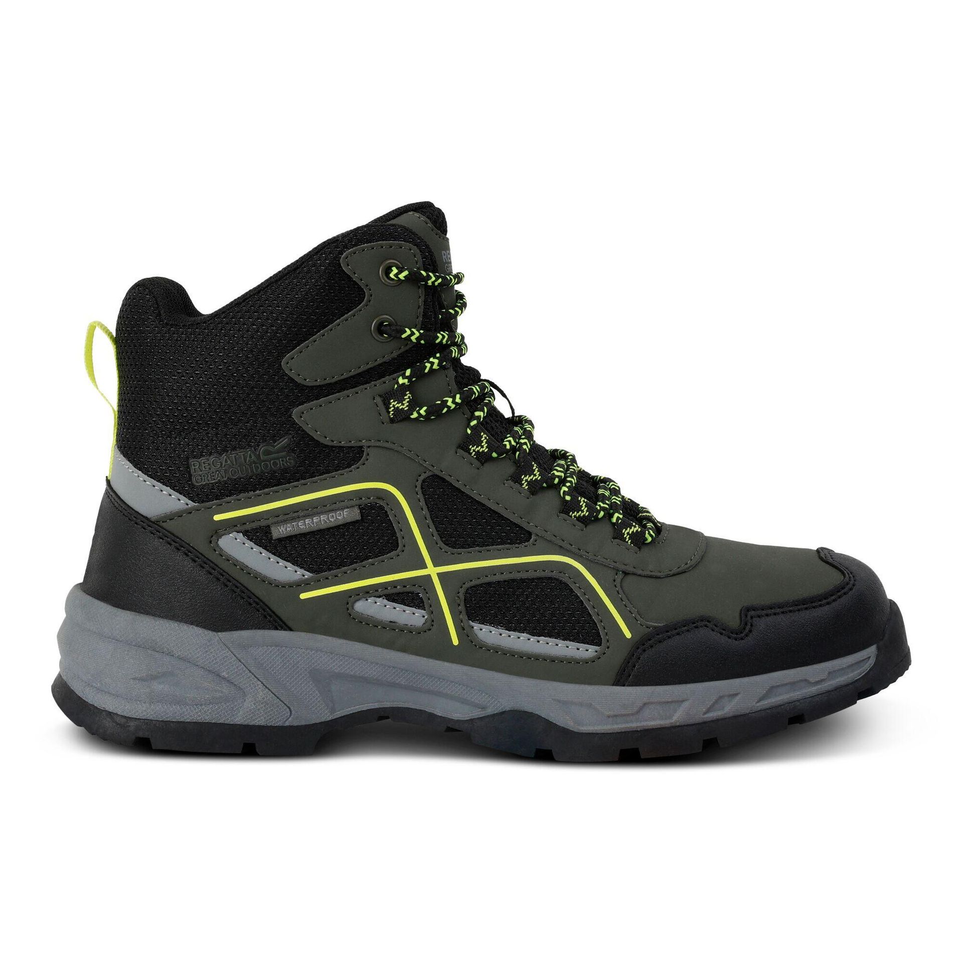 Regatta Męskie Buty Trekkingowe Vendeavour Dark Khaki Lime Punch