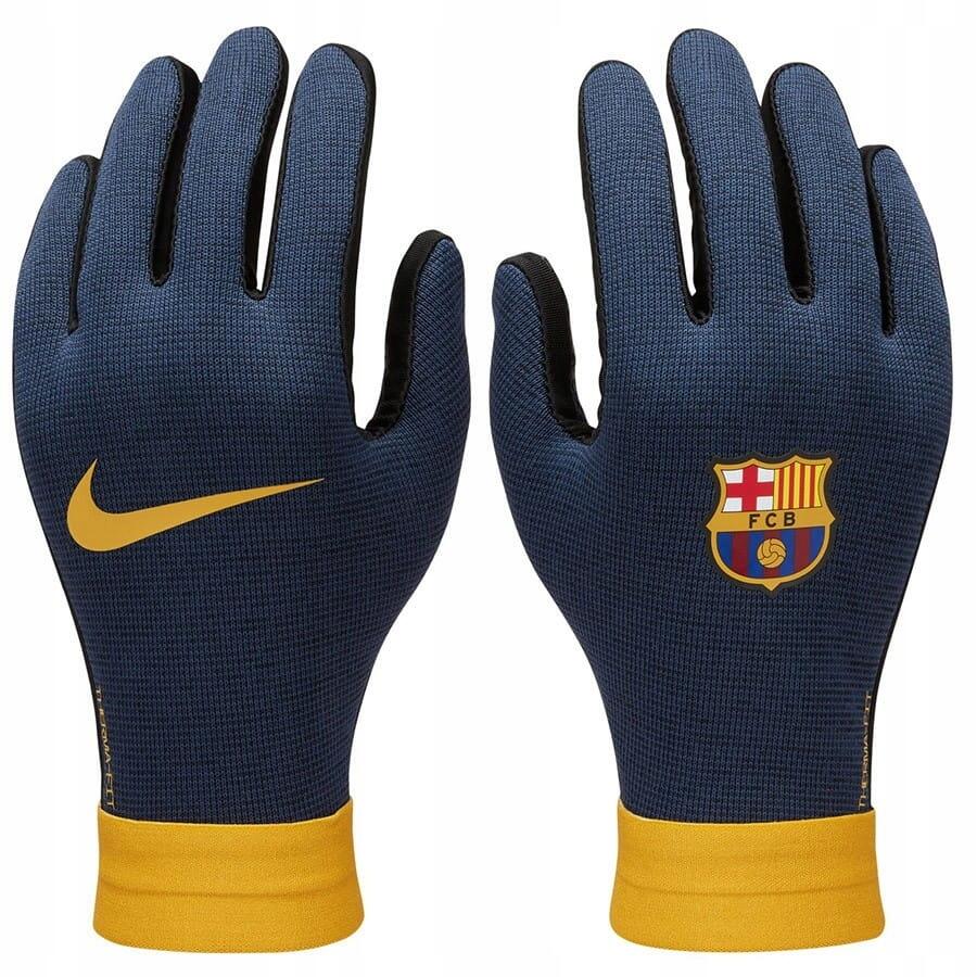 Rękawiczki Nike Fc Barcelona Academy Thermafit Junior Piłkarskie Sportowe M