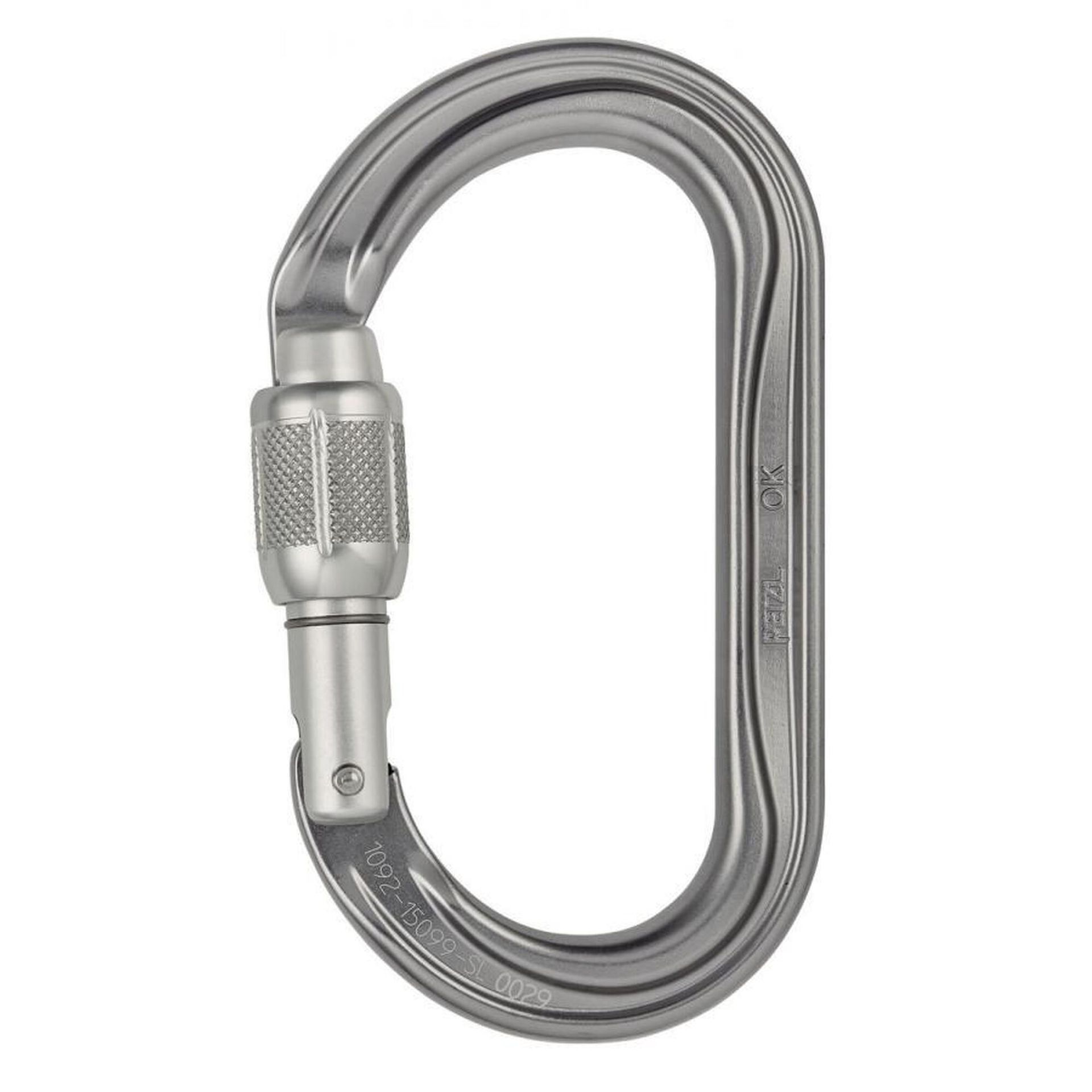 Petzl M33 A SL nowy ok lekko owalne karabińczyk, Jighead śrubowe, szary M33A SL