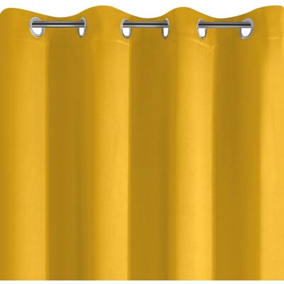 Euro Firany Zasłona 135 x 250 Dekoracyjna Blackout Logan Muszt 1207333