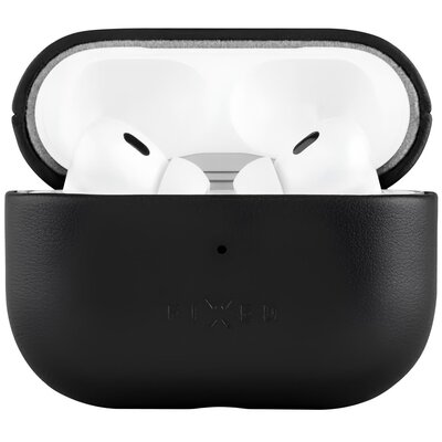 Etui na słuchawki FIXED Podsleather do APPLE AirPods Pro 2 Czarny