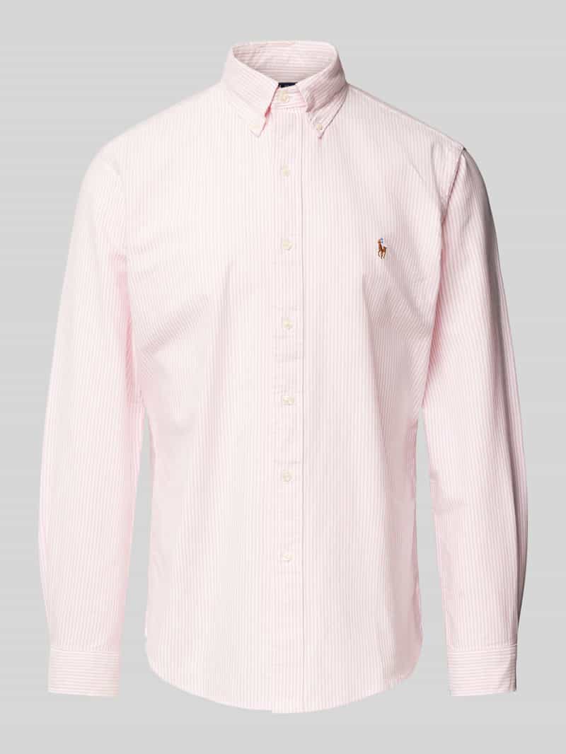 Koszula casualowa o kroju regular fit z kołnierzykiem typu button down