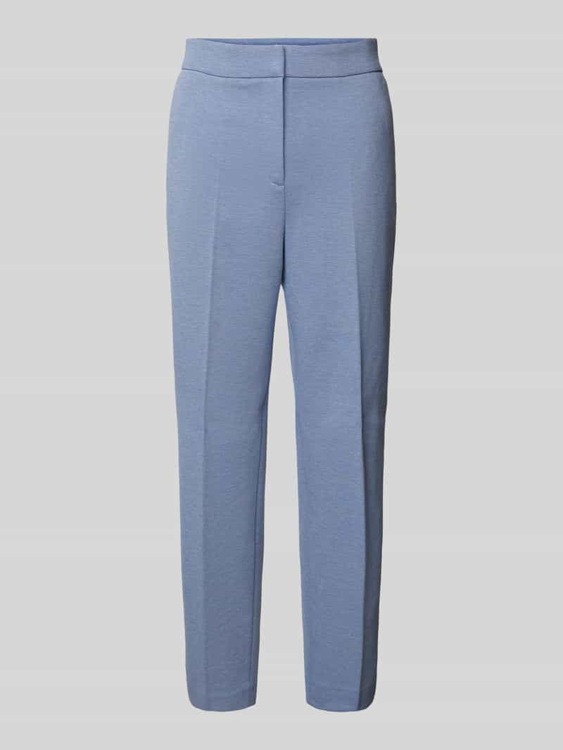 Spodnie materiałowe o kroju regular fit z kantami