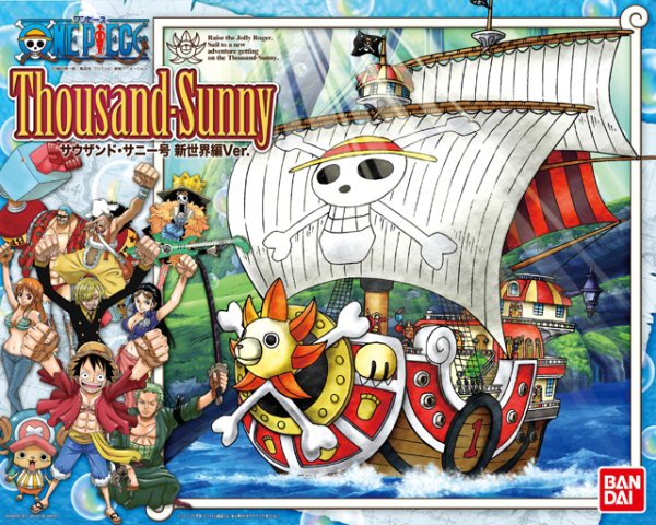 one piece - model kit - ship - thousand sunny new world - 30 cm