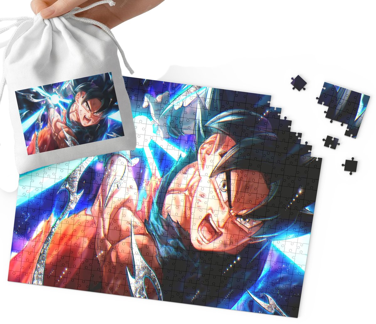 PUZZLE - DRAGON BALL WZORY Z BAJEK I GIER PREZENT DLA DZIECI 24el +WORECZEK