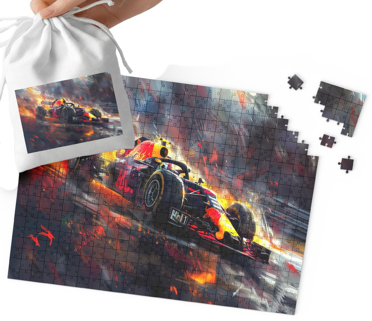 PUZZLE - FORMUŁA 1 F1 SUPER WZORY 24el + WORECZEK