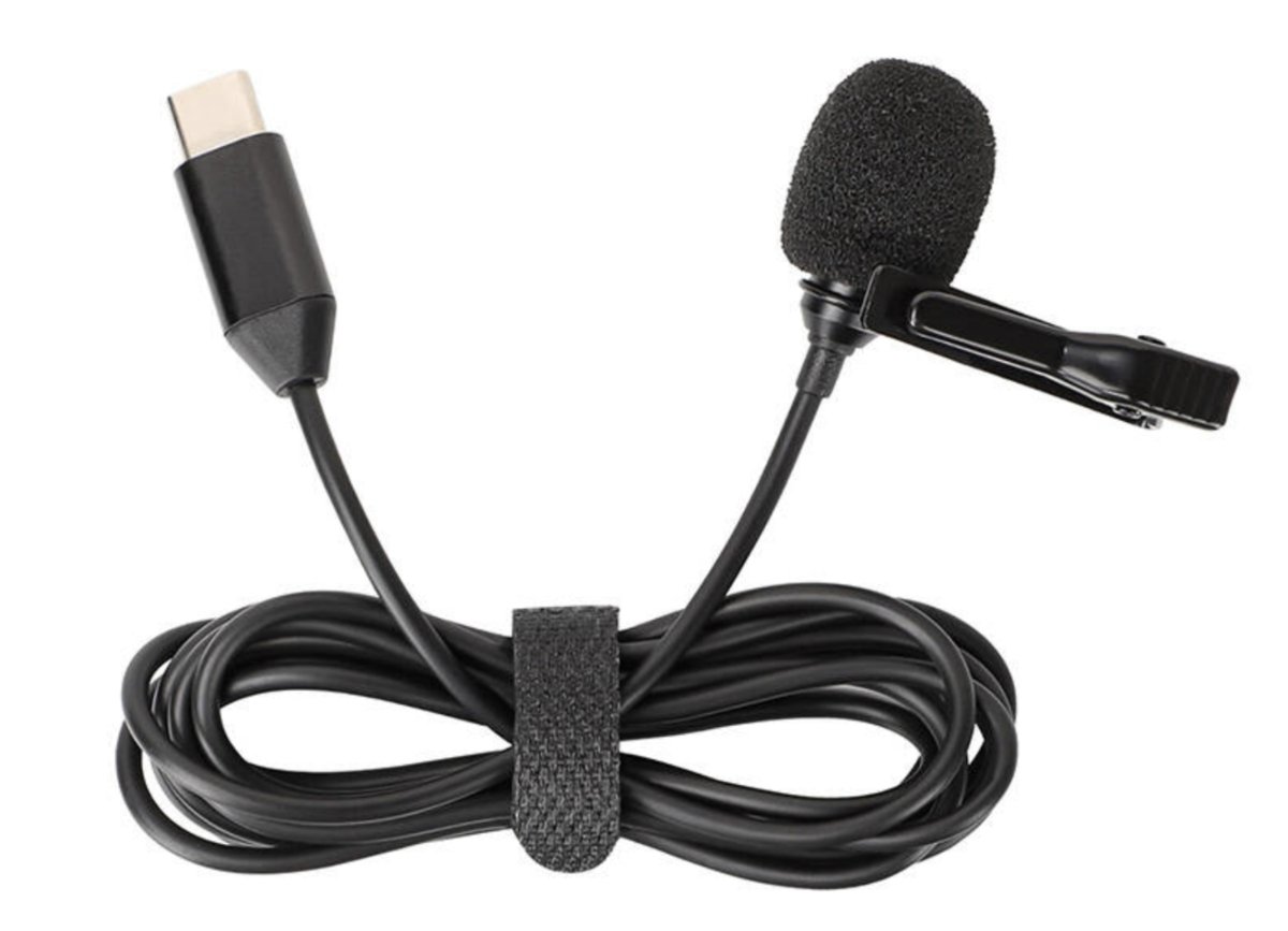 Mikrofon Krawatowy z Klipsem na Bluzę do Koszulki USB C do Insta360 X4