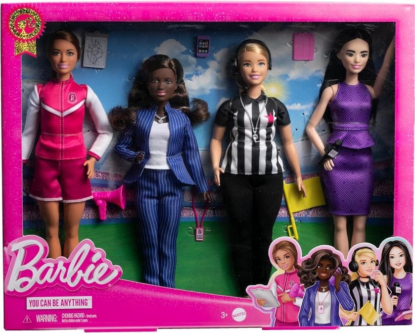 BARBIE KARIERA ZESTAW 4 LALEK EDYCJA SPORT