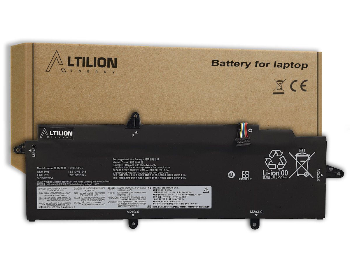 Bateria L20D3P72 L20C3P72 do Lenovo ThinkPad X13 Gen 2