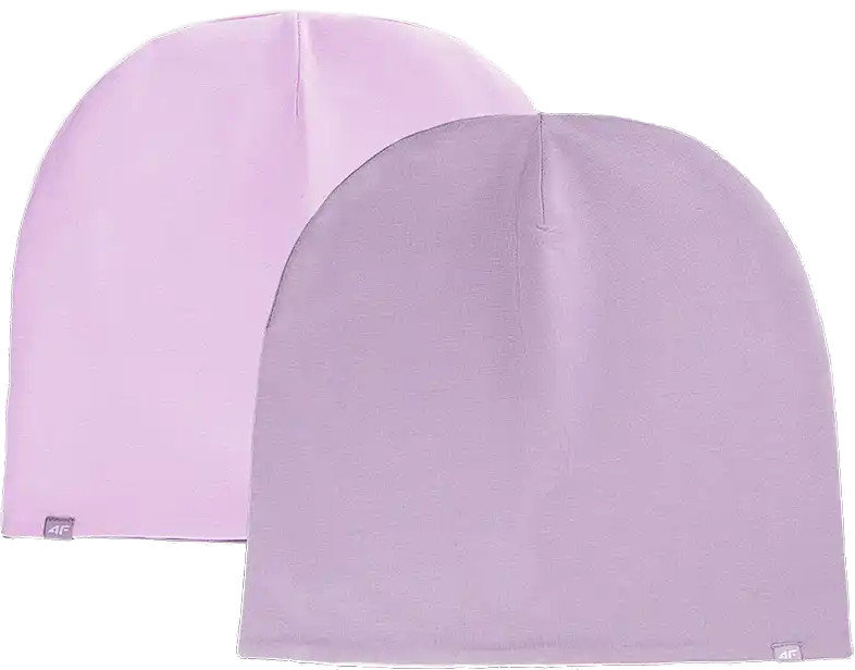 Dwustronna czapka 4F z bawełny U449 54S różowy