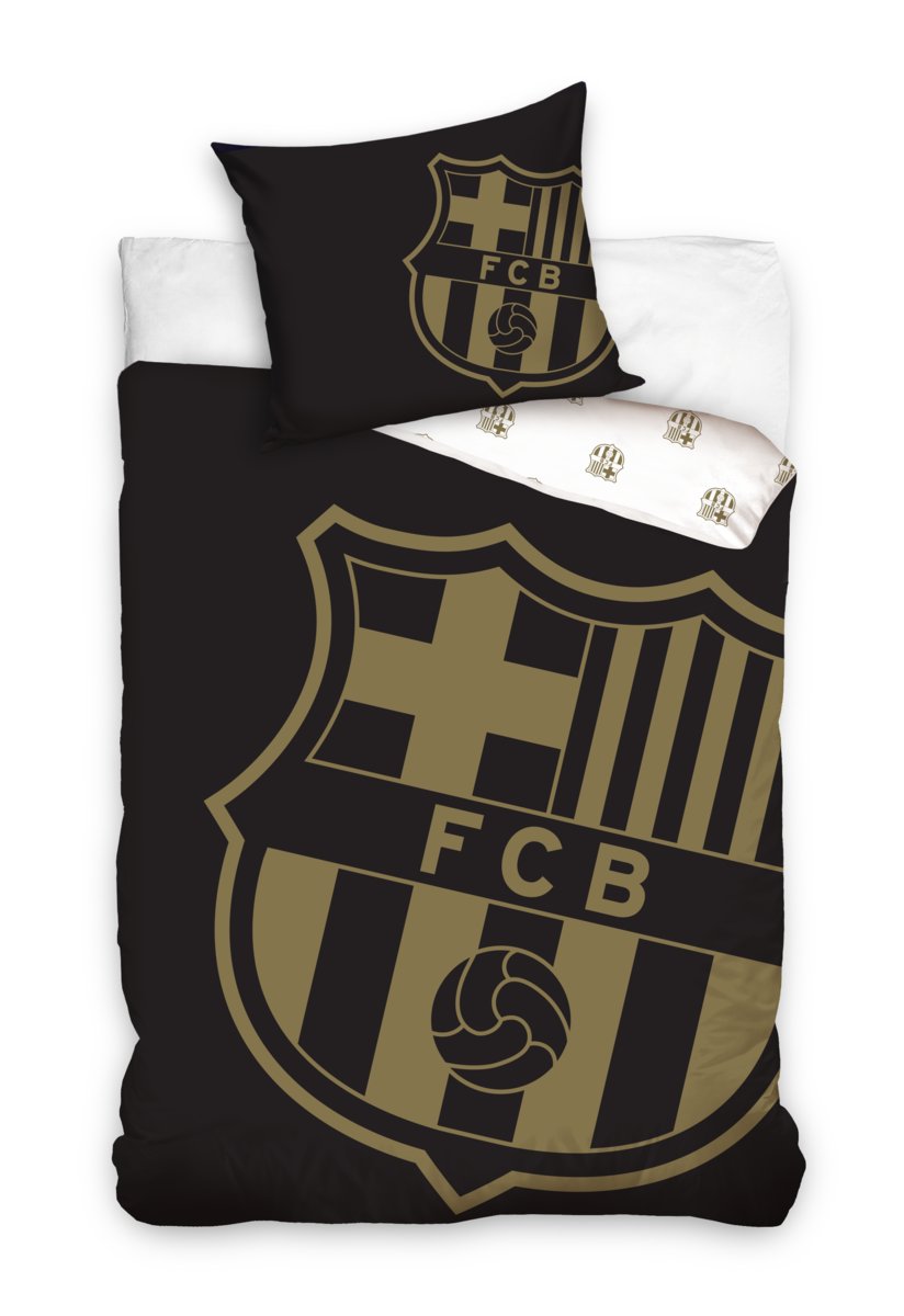 Carbotex, Pościel dziecięca, FC Barcelona, herb klubowa, 160x200 cm
