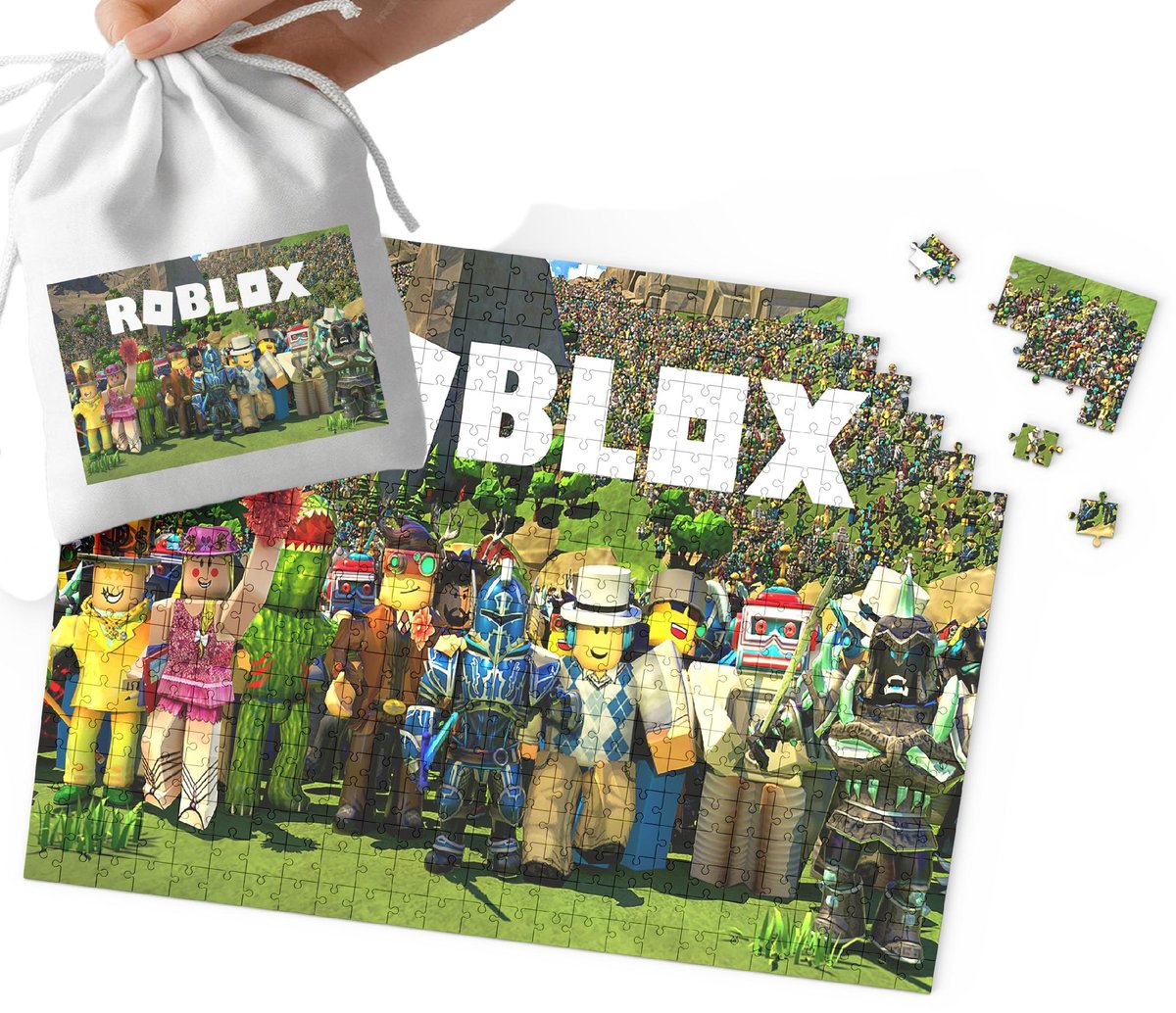 PUZZLE - ROBLOX WZORY Z BAJEK I GIER PREZENT DLA DZIECI 24el + WORECZEK